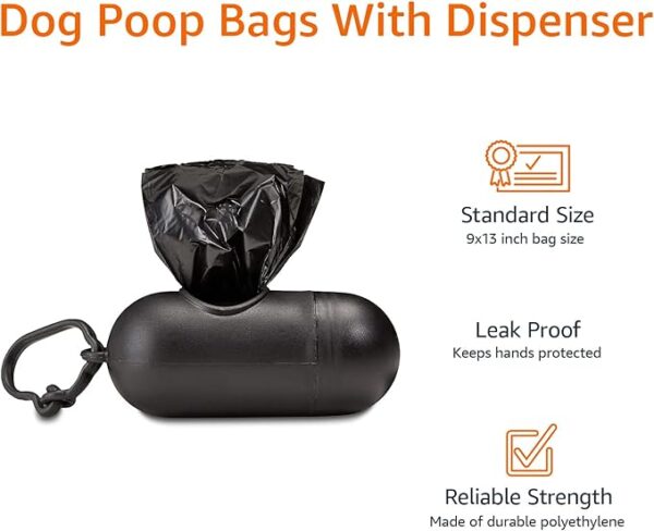 Amazon Basics Dog Poop Bags with Dispenser - Image 2