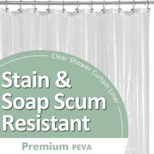 Barossa Clear PEVA Shower Curtain Liner