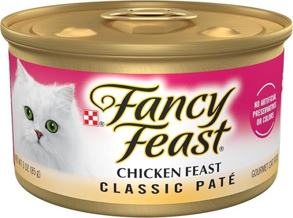 Purina Fancy Feast Chicken Feast Classic Grain Free Wet Cat Food Pate