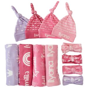 Rosanbella Personalized Newborn Swaddle Set
