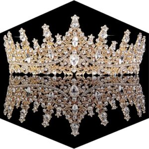 Gold Crown for Women Crystal
